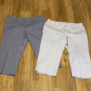 Dockers Gray & Khaki Capris; size 16; BOGO